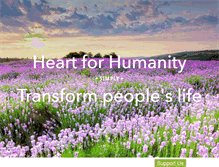 Tablet Screenshot of heartforhumanity.org